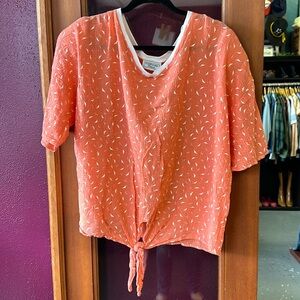 Vintage California Place geometric print top